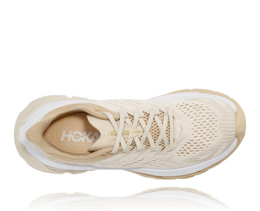 Tenis Hoka One One Mujer Beige - Clifton Edge - DSCI45693